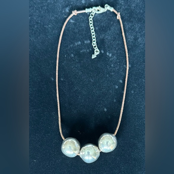 SILPADA Sterling Silver Leather Necklace N2053 - Picture 3 of 3